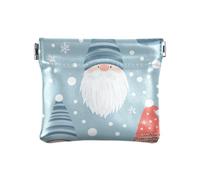 American Cartoon Cute Christmas Dwarf Women's PU Leather Coin Purse Fancy Mini Card Holder Wallet for Girls Women Ladies, American cartoon cute Christmas dwarf, Decoration