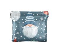 American Cartoon Cute Christmas Dwarf Women's Small Leather Coin Purse Wallet Unique Mini Makeup Bag for Women, American cartoon cute Christmas dwarf, Decoration