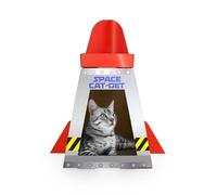 American Cat Club Cat House with Scratcher & Catnip Included - Space Ship
