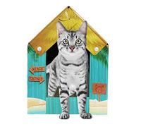 American Cat Club Summer Kitty Cove Cat House & Scratcher w/Catnip, One Size