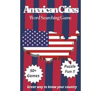 American Cities Word Search Puzzle Book: Word Searches with Large Print about American Cities, American States, Neighborhoods and More | 6x9 inches ... Gift, Special Occasions, Leisure, Unwinding,