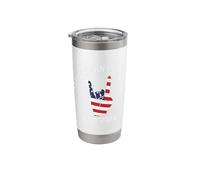 American Citizen Est 2024 US Flag Naturalized Citizen Test Stainless Steel Insulated Tumbler
