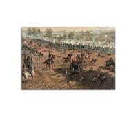 American Civil War Battle of Gettysburg July 1-3, 1863 Art Print Wall Photo Paint Hanging Picture Family Bedroom Decor 12x18inch(30x45cm)