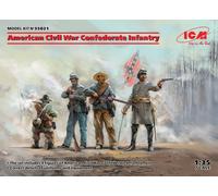 American Civil War Confederate Infantry (100% New Molds) 1:35 Figure Model Kit