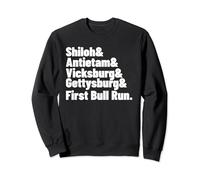 American Civil War History Battles Gettysburg Vicksburg Sweatshirt