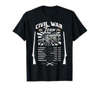 American Civil War Tour Battle Dates Reenactment Gettysburg T-Shirt