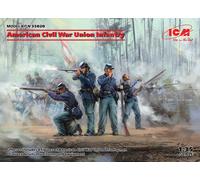 American Civil War Union Infantry (100% New Molds) 1:35 Figure Plastic Model Kit