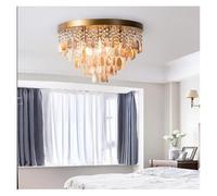 American Classic Crystal LED Lamps Home Decor Shell Decoration Ceiling Lights Modern Chandeliers for Living Room Bedroom