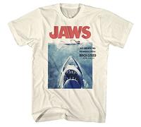 American Classics Jaws 1975 American Shark Thriller Film Spielberg Movie Adult T-Shirt Tee, Natural, XXL