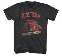American Classics Unisex's Zz Top Established 1969 Adult Short Sleeve T-Shirt, Opaque, Black Heather, Large