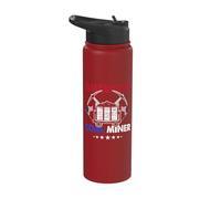 American Coal Miner Stainless Steel Insulated Water Bottle