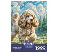 American Cocker Spaniel 1000 Piece Jigsaw Puzzles for Adults with Extra Fun Challenges Colourful Creativity Gift Giving Fully Interlocking 38x26cm/1000pcs