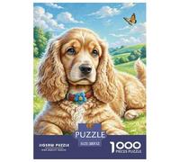 American Cocker Spaniel 1000 Piece Jigsaw Puzzles Impossible Fit Together Perfectly Wall Decor for Adults Kids 52x38cm/1000pcs