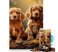 American Cocker Spaniel 1000 Piece Jigsaws for Adults Think Training Play Tight Lock No Loose Pieces Unique Gift for Stress Relief (50x75cm)