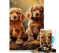 American Cocker Spaniel 1000 Piece Teenager Puzzles Cognitive Boost Fun Tight Lock No Loose Pieces Engaging Way to Pass Free Hours (38x52cm)
