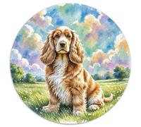 American Cocker Spaniel 1000 Pieces Animals Jigsaw Puzzles Stress Reliever Family Game Colourful Gift For Adults And Kids 1000pcs (67.5x67.5cm)