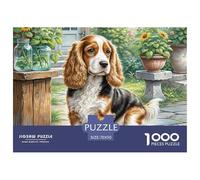 American Cocker Spaniel 1000 Pieces for Adults Jigsaw Puzzles Beautiful Decoration Puzzle Pet Dog Puzzles for Adults Fun Present & Activity for Home70x50cm/1000pcs
