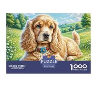 American Cocker Spaniel 1000 Pieces Jigsaw Puzzles for Adults Challenging Games Home Decoration 70x50cm/1000pcs