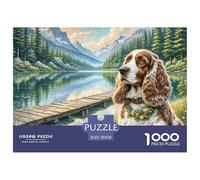 American Cocker Spaniel 1000 Pieces Jigsaw Puzzles For Adults Family Challenge Toys Stress Relieving Entertainment Exercise The Memory of The Brain for The Whole for Women, Gifts for Me