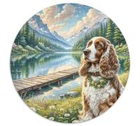 American Cocker Spaniel 1000 Pieces Jigsaw Puzzles For Adults Family Challenge Toys Stress Relieving Entertainment Cultivate The Spirit of Teamwork for Family Decorations 1000pcs (67.5x67.5cm)