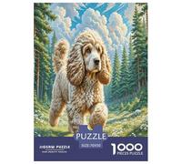 American Cocker Spaniel 1000 Pieces Premium Jigsaw for Adults Cool Collage Effect, Home Decoration, Educational, Challenging Puzzle Games 70x50cm/1000pcs