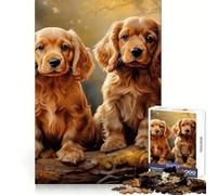 American Cocker Spaniel Jigsaw 1000 Pieces for Teenagers Cognitive Boost Slow Leisure Tight Lock Thoughtful Xmas (38x26cm)