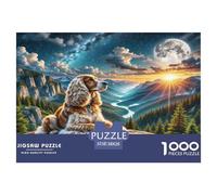American Cocker Spaniel Jigsaw Puzzles Adult Jigsaws Recycled Paper for Aduls 1000 Piece Puzzle Fun And Challenging Family Game 38x26cm/1000pcs