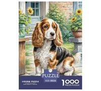 American Cocker Spaniel Jigsaw Puzzles for Adults 1000 Educational Games Pet Dog Colourful,Fun,Challenging And Brainteasing Adults Jigsaw Puzzle Fun Present & Activity for Home38x26cm/1000pcs