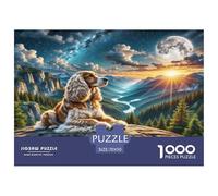 American Cocker Spaniel Jigsaw Puzzles Puzzle for Adults Kids. 1000 Pieces Impossible Challenge Toy Educational Game Home Decoration for Educational Games Gifts 70x50cm/1000pcs