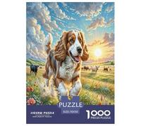 American Cocker Spaniel Jigsaw Puzzles Puzzles for Adults Kids. 1000 Pieces Impossible Challenge Toy Educational Game Home Decoration for Adults& Kids Age 14 Years Up 70x50cm/1000pcs