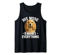 American Cocker Spaniel Owner - His Nose Knows Everything Tank Top