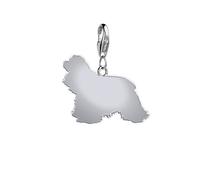 American Cocker Spaniel Silhouette Silver Charm