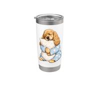 American Cocker Spaniel Sleeping in Cute Pajamas Sleep Dog Stainless Steel Insulated Tumbler