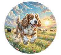 American Cocker Spaniel1000 Pieces Round Puzzle AnimalCreative Adults & Kids Difficult1000pcs (67.5x67.5cm)