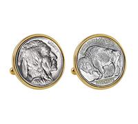 American Coin Treasures Buffalo Nickel Bezel Cuff Links, NA, na