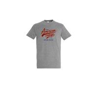 AMERICAN COLLEGE USA T Shirts Manches Courtes Hommes Femmes, Gris, M