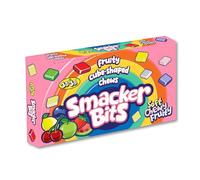 American Continental Smackers Bits | Case of 12 x 80g Theater Boxes | Chewy Assorted Fruit Sweets | Vegan, Halal & Gluten-Free