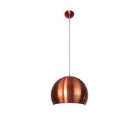 American Country Ceiling Light Single Head LED Ball Pendant Lamp Height Adjustable Chandelier Living Room Attic Hair Salon Light Staircase Restaurant Bar Foyer Bedroom Chrome Hanging Lamp E27