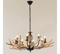 american country retro chandelier living room restaurant homestay bar chandelier personality cafe candle chandelier(8 heads)