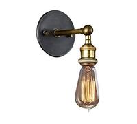 American Country Retro Simple Wall Lamp Modern Vintage Restaurant Cafe Bar Plating Antique Copper Wrought Iron Wall Sconce Lighting Stairway Corridor E27 Wall Lantern