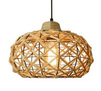 American Country Style Iron Art Hemp Rope Hanging Lamp, Light Source Single Head Pendant Light, Flush Mount Ceiling Chandelier Shade, Living Room Kitchen Bedroom Light Fixtures