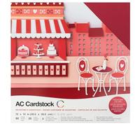 American Crafts 376984 Variety Cardstock, Multi-Colour, 12 x 12-Inch, Pack of 60