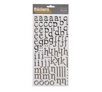 American Crafts 6 x 11-inch Thickers Foil Stickers Sheets Sentiment, Pack of 2, Gold