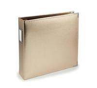 American Crafts 660110 We R Memory Keepers Classic Leather Album, X 12-inch, Gold, Acrylic, Multicolour, 34.79x39.11x6.85 cm