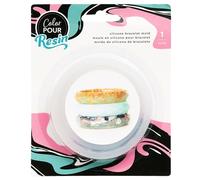 AMERICAN CRAFTS Color Pour Mold 1PC, Facet Bangle Bracelet, One Size