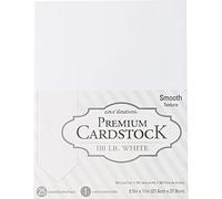 AMERICAN CRAFTS Core'dinations 8.5 x 11 Inch, White, 8.5-x-11-Inch, 25 Piece