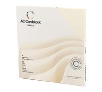 American Crafts Textured Cardstock Pack 12x12 60/Pkg-Solid Vanilla by American Crafts