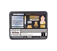 American Crafts Vicki Boutin Mixed Media Artist Storage Tin, Metal, Multi-Colour, 13.97 x 18.54 x 0.08 cm