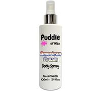 American Cream Body Spray - 100ml Eau de Toilette (EDT) - Atomiser Mist - Sweet Scent - Vegan Friendly - Puddle of Wax - Made in the UK