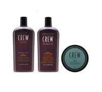 American Crew Daily Moisturizing Shampoo 1000ml, Conditioner 1000ml and Fiber 85g